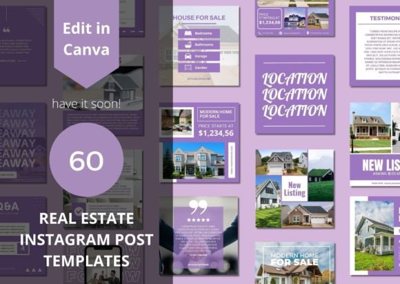 60 Real Estate Social Media Templates: A Modern Content System