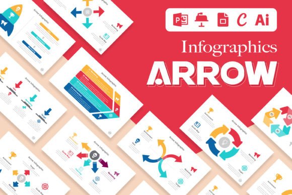 Arrow Infographics: Dynamic Data Visualization Templates