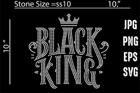 Black King Rhinestone Templates: Bold Designs for Daring Creators