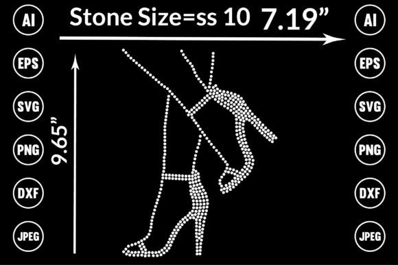 Crafting with Sparkle: The Heel Rhinestone Templates Design