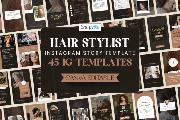 Elevate Your Feed with Hair Stylist IG Canva Story Templates