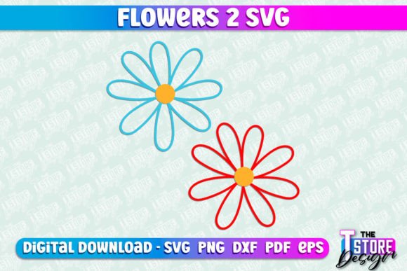 Flower SVG Design | Flower Templates V.2