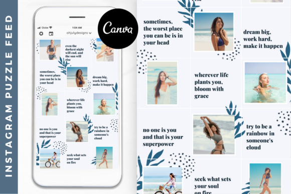 Instagram Puzzle Feed Templates Canva: Create a Stunning Grid