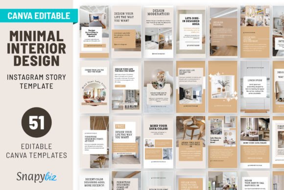 Interior Design IG Canva Story Templates: Elevate Your Brand