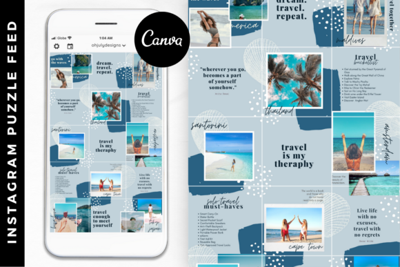 Master Your Feed with Instagram Templates & Puzzle Feed Canva