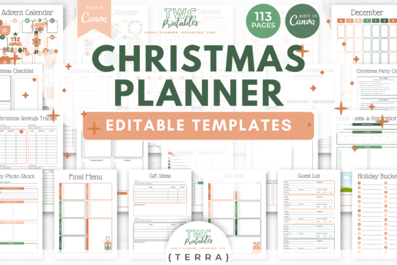 Master Your Holiday Prep with Christmas Planner Canva Templates