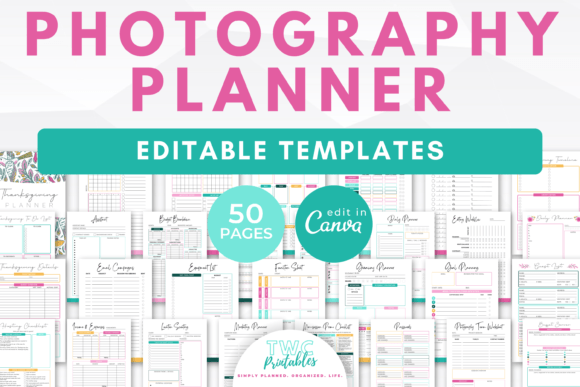 Photography Planner Canva Templates: Organize Your Creative Business