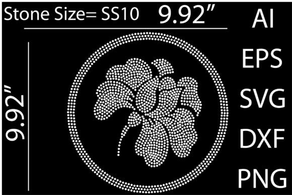 Printable Flower Rhinestone Templates for Dazzling Designs