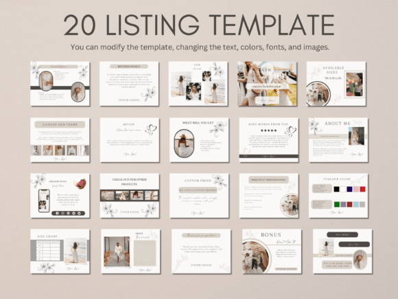 Refine Your Etsy Listings: The Power of Minimalist Canva Templates