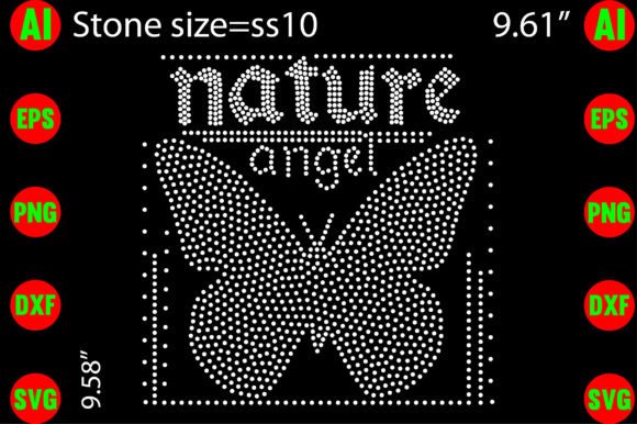 Unleashing Creativity: Nature Angel Rhinestone Templates Design